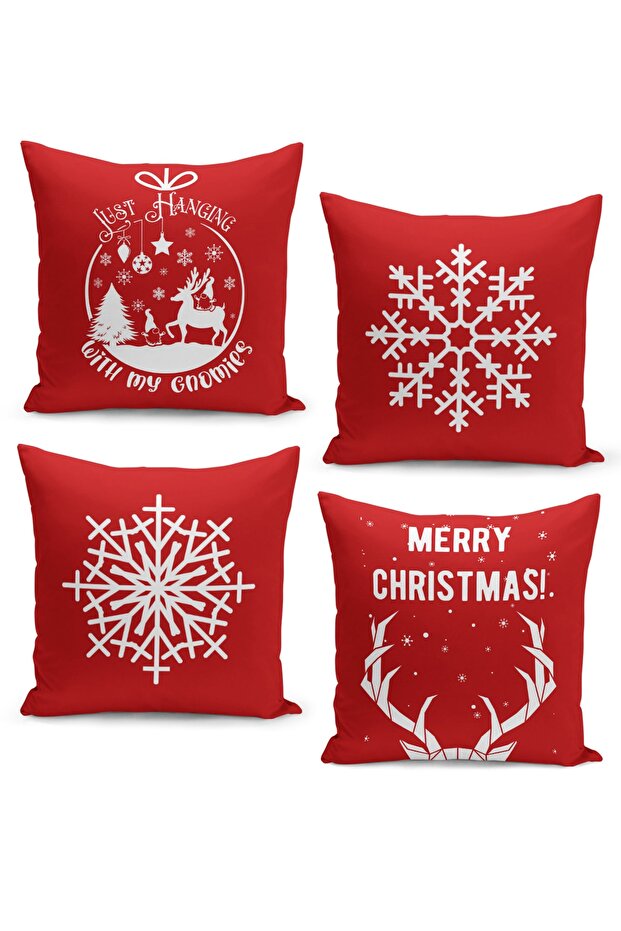 4 Piece Pillow Cover Double Sided Digital Print