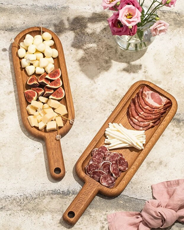 Natural Wood 2 Piece Set