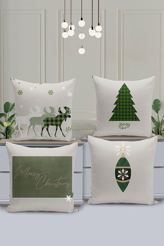 4 Piece Pillow Cover Double Sided Digital Print