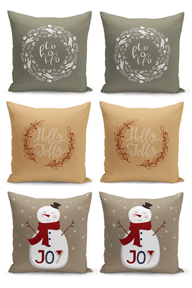 6 Piece Pillow Cover Double Sided Digital Print