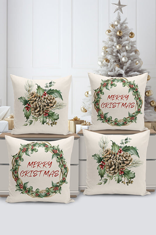 4 Piece Pillow Cover Double Sided Digital Print