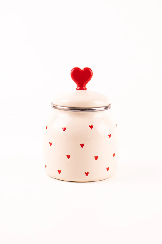 Cupid Enamel Spice Jar