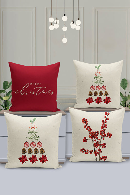4 Piece Pillow Cover Double Sided Digital Print