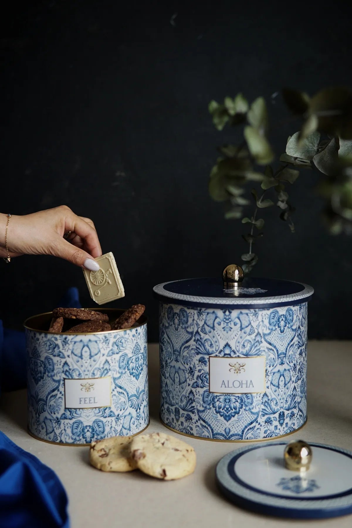 Azul Metal Storage Containers 2 Piece Set