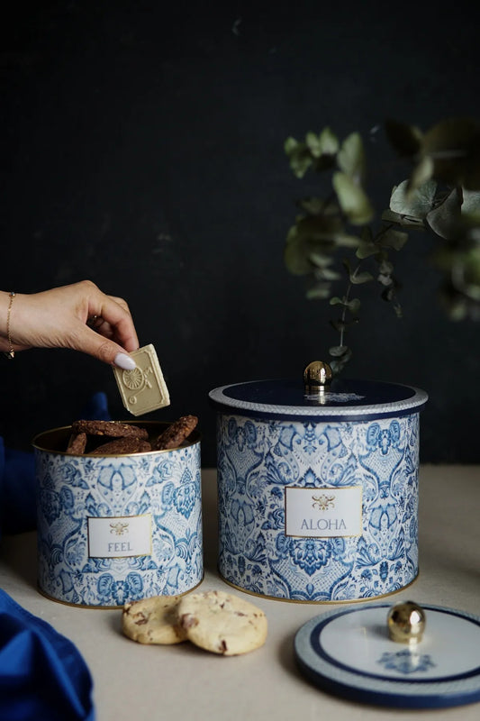 Azul Metal Storage Containers 2 Piece Set