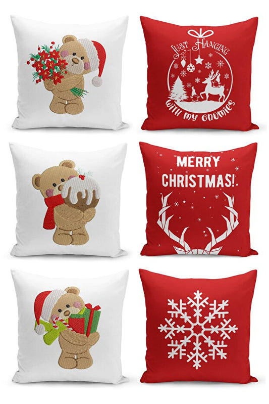 6 Piece Pillow Cover Double Sided Digital Print