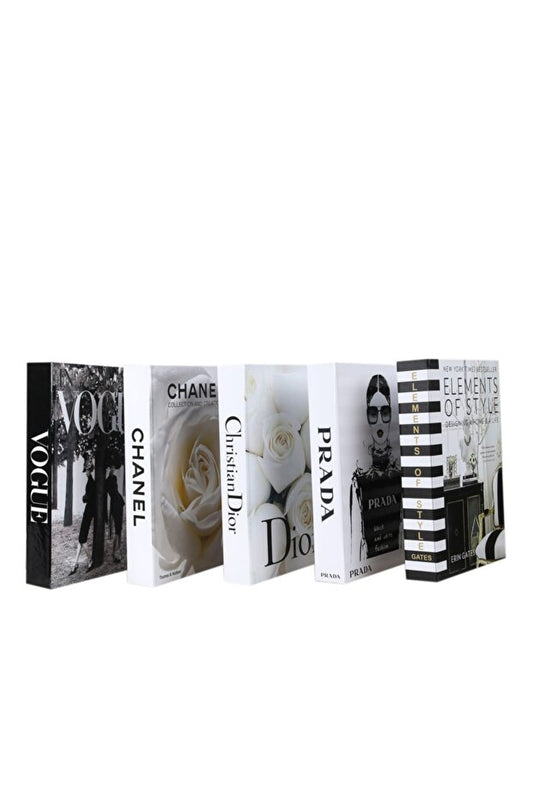 4 Piece Decorative Book Cover Box