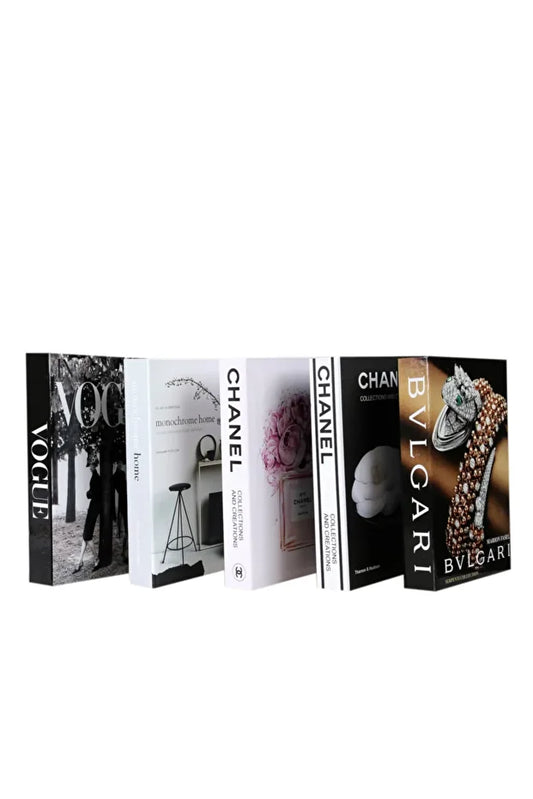 4 Piece Decorative Book Cover Box
