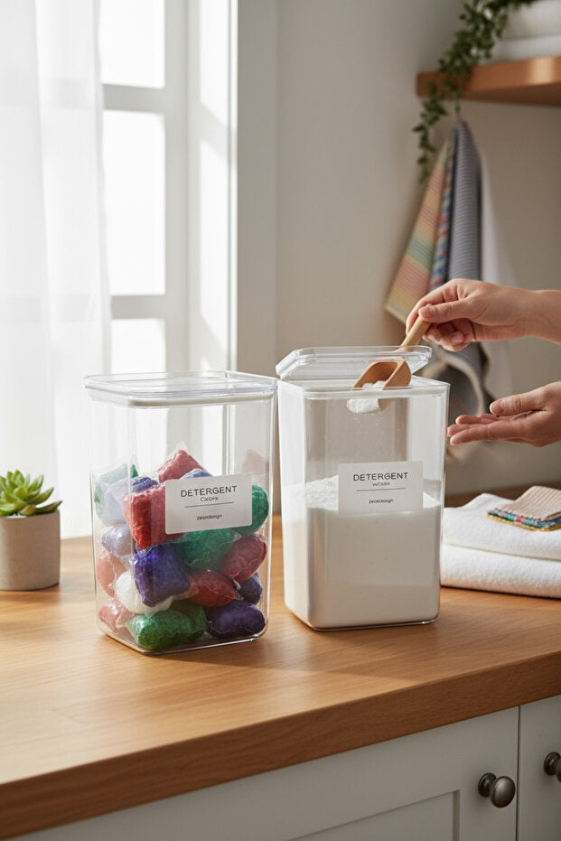 Set of 2 Detergent Jars - 2900ml