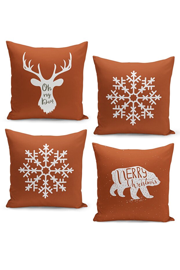 4 Piece Pillow Cover Double Sided Digital Print