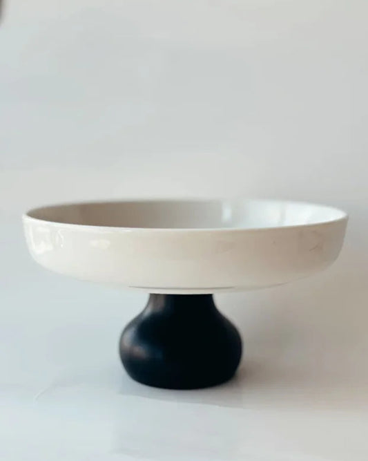 Black Porcelain Presentation Bowl 25 cm