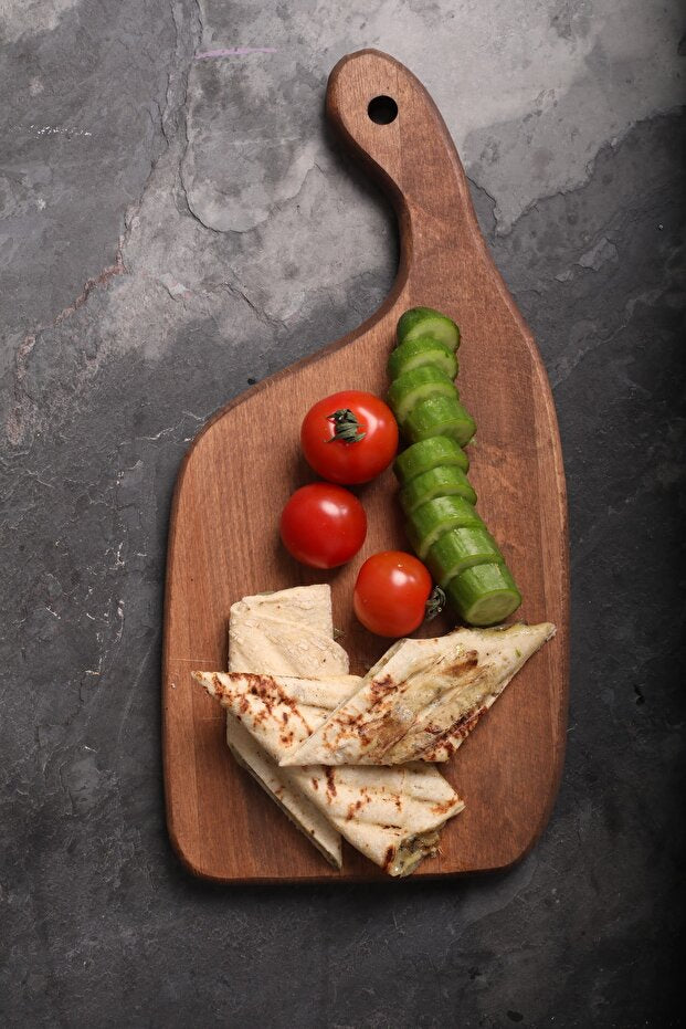 Natural Wood Cutting and Serving Board 2 Pieces