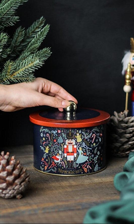 Nutcracker Metal Storage Container