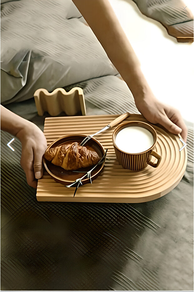 Natural Wood Decorative Tray