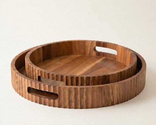 Acacia 2 Piece Set Serving Tray
