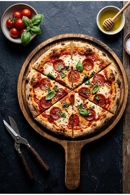 Wooden Pizza Serving Board