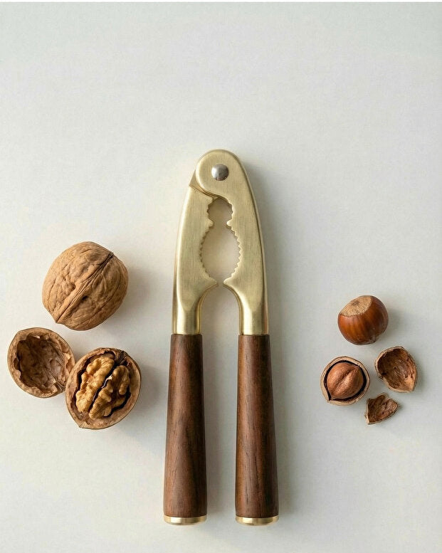 Acacia Handle Gold Walnut and Hazelnut Cracker