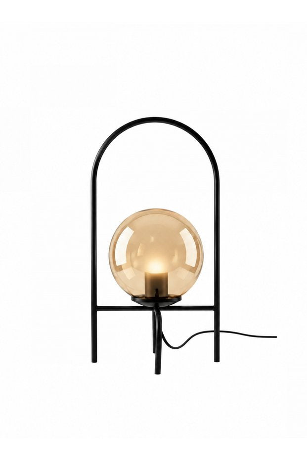 Moon Globe Table Lamp – Metal Glass