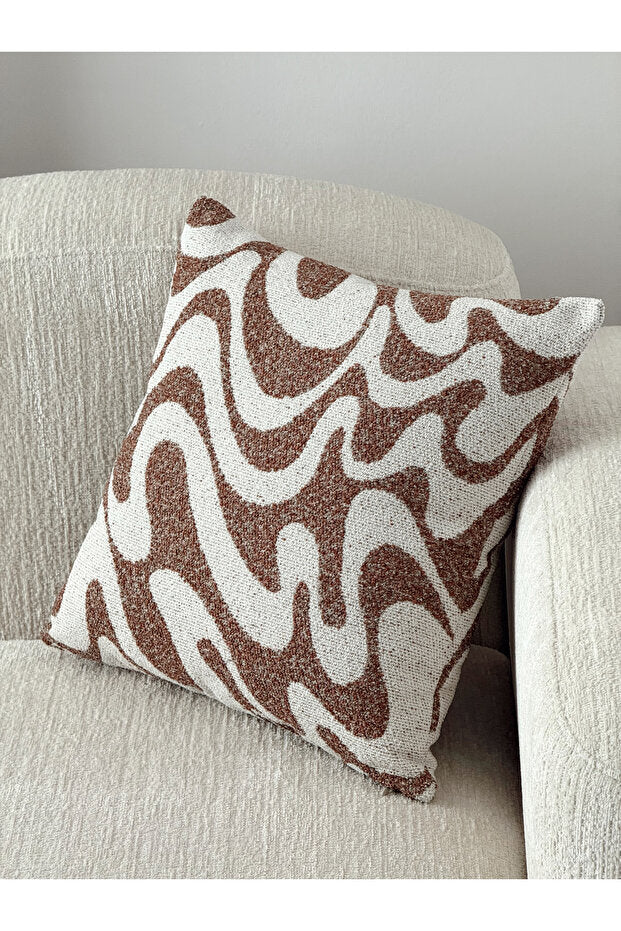 Flow Wave Decorative Pillow Cover – Tile