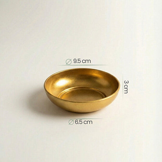12-Piece Gold Metal Snack Bowl Set