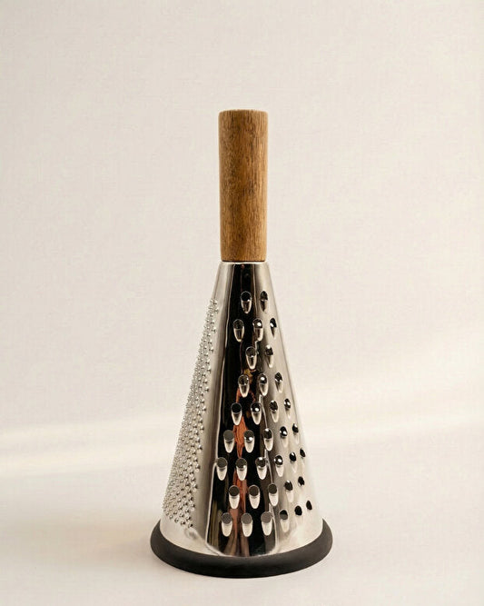 Conical Grater with Wooden Handle