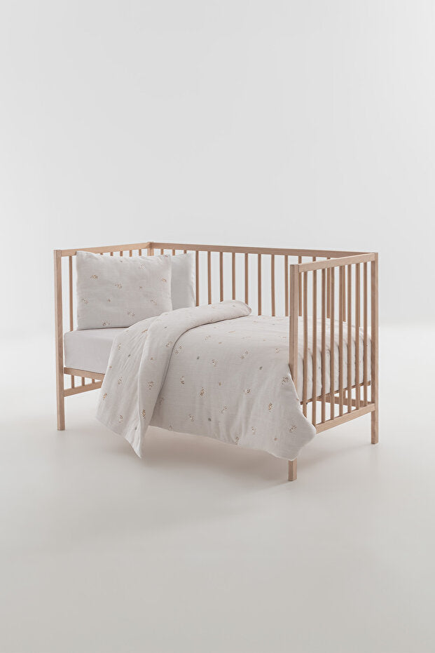 Mini Zella 100% Cotton Muslin Baby Duvet Cover Set