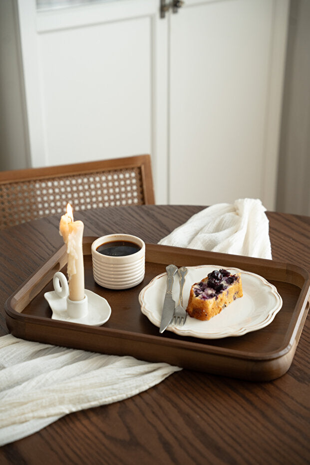 Aurel Accacia Decorative Serving Tray - Large