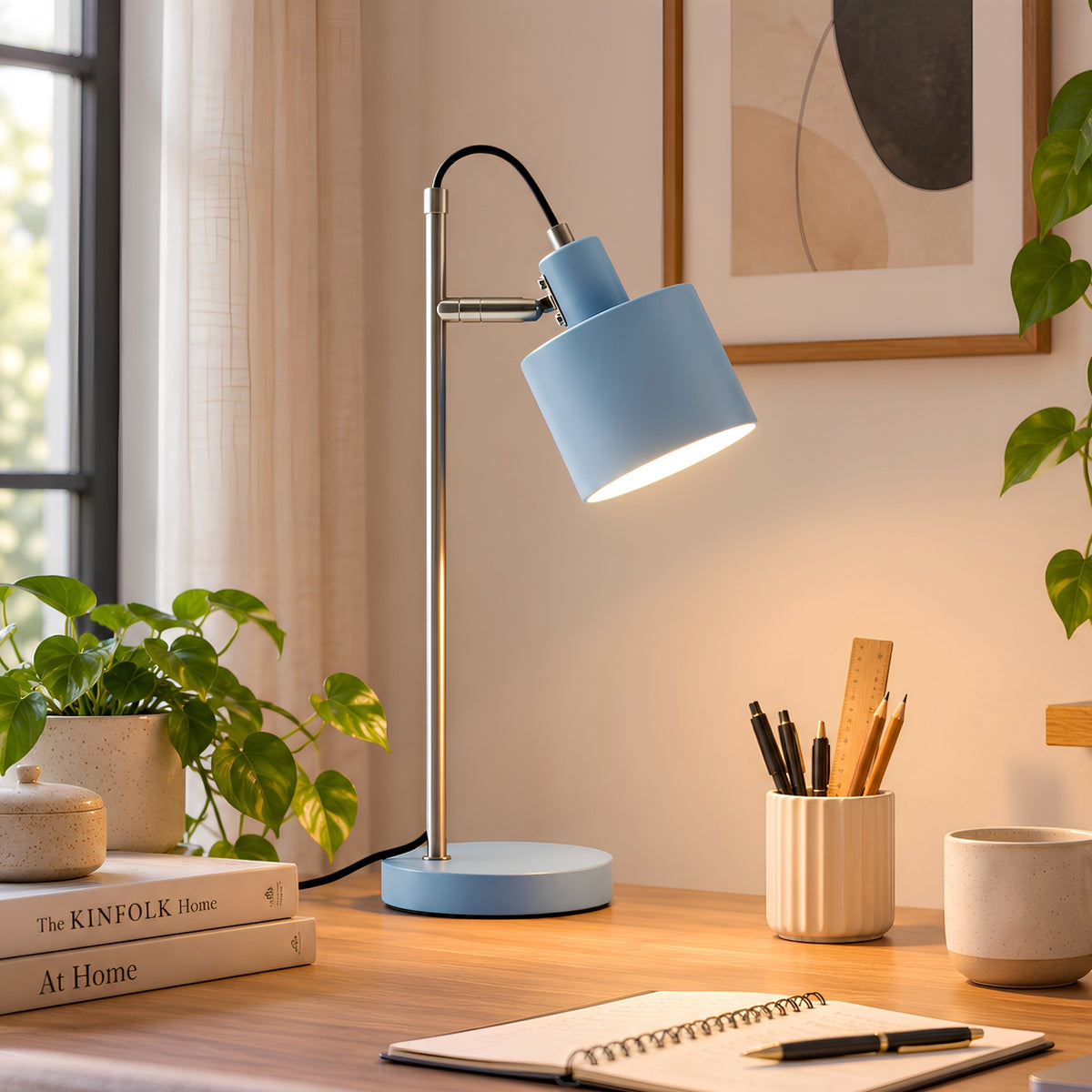 NORR Scandinavian Table Lamp – Light Blue