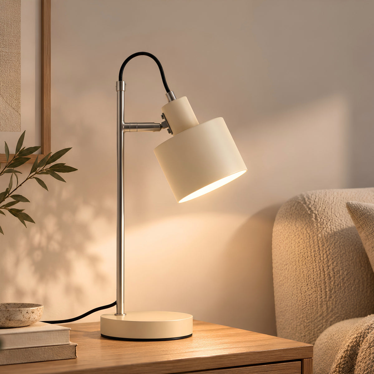 NORR Scandinavian Table Lamp – Cream