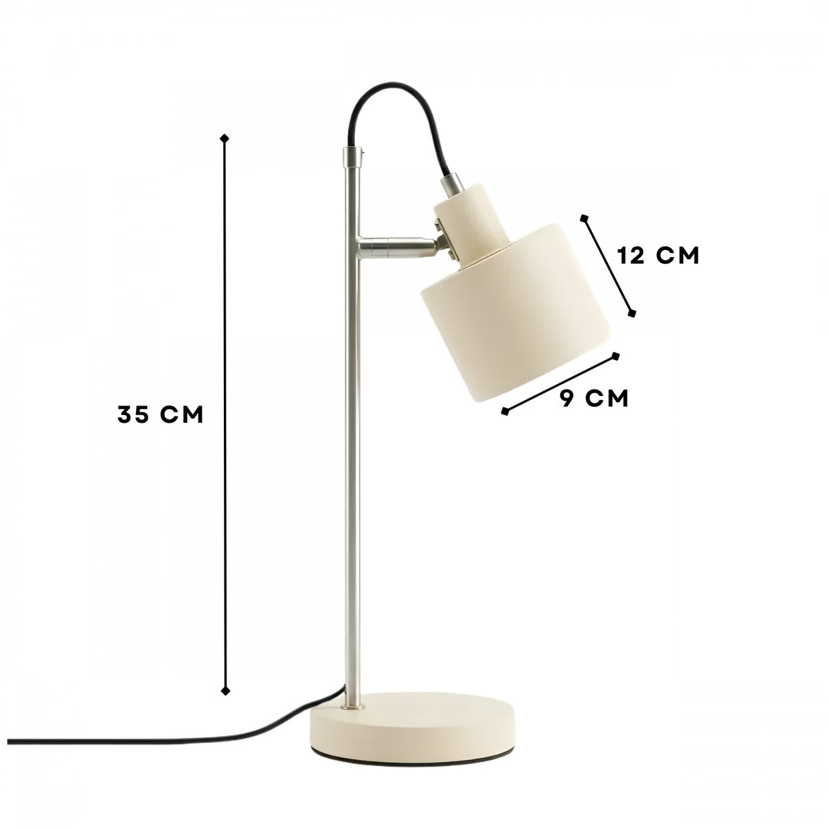 NORR Scandinavian Table Lamp – Cream