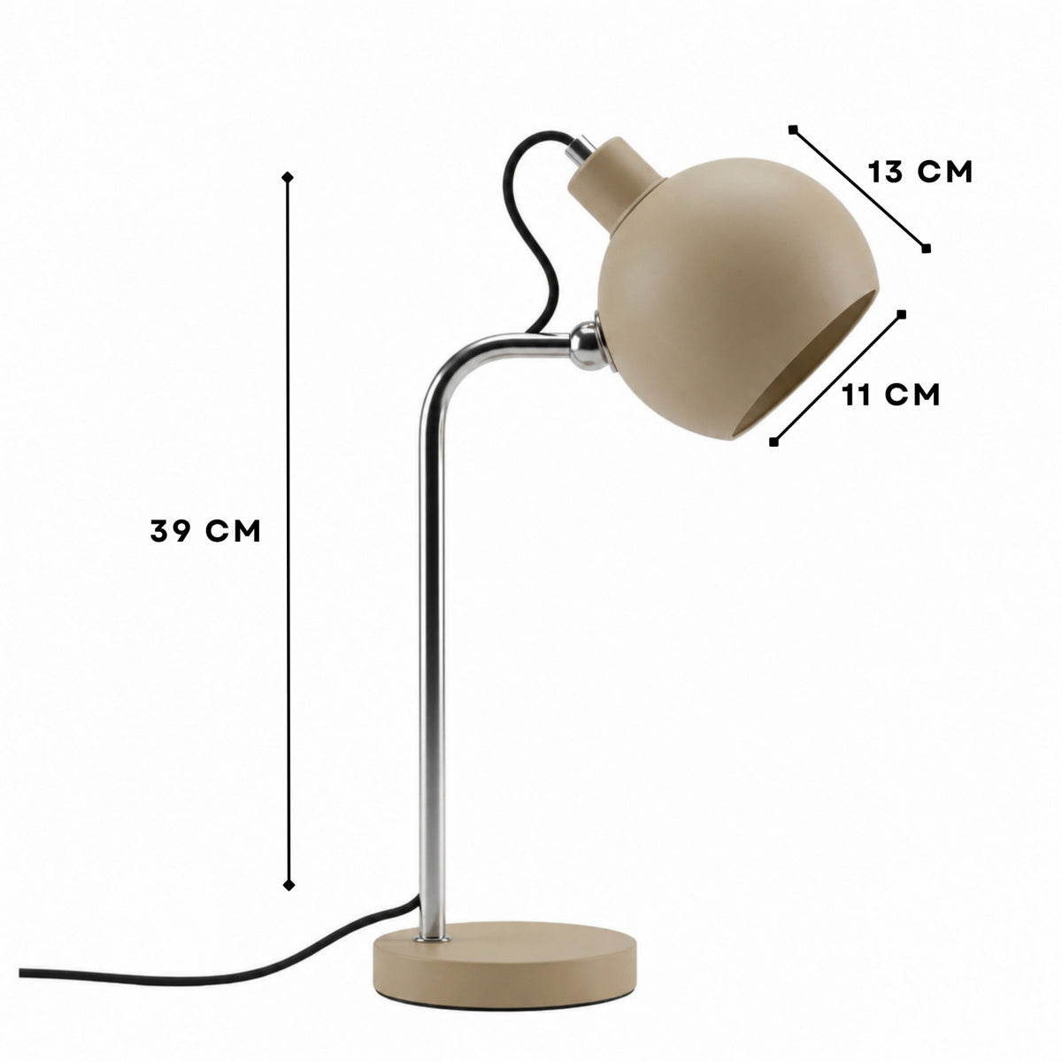 SKOV Scandinavian Table Lamp – Beige