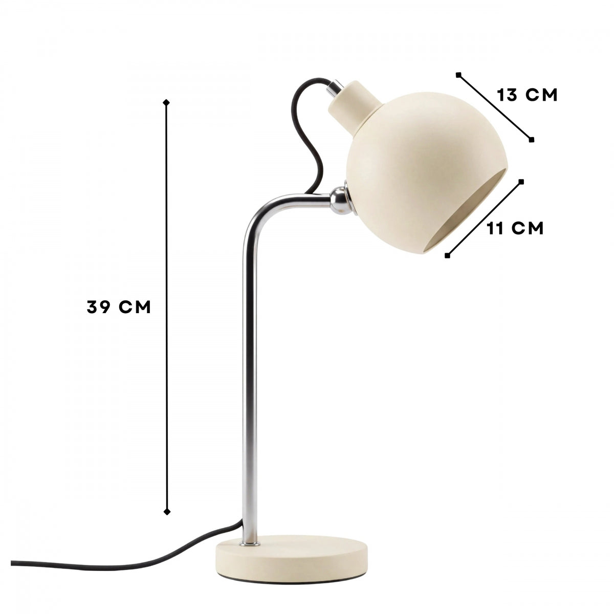 SKOV Scandinavian Table Lamp – Cream