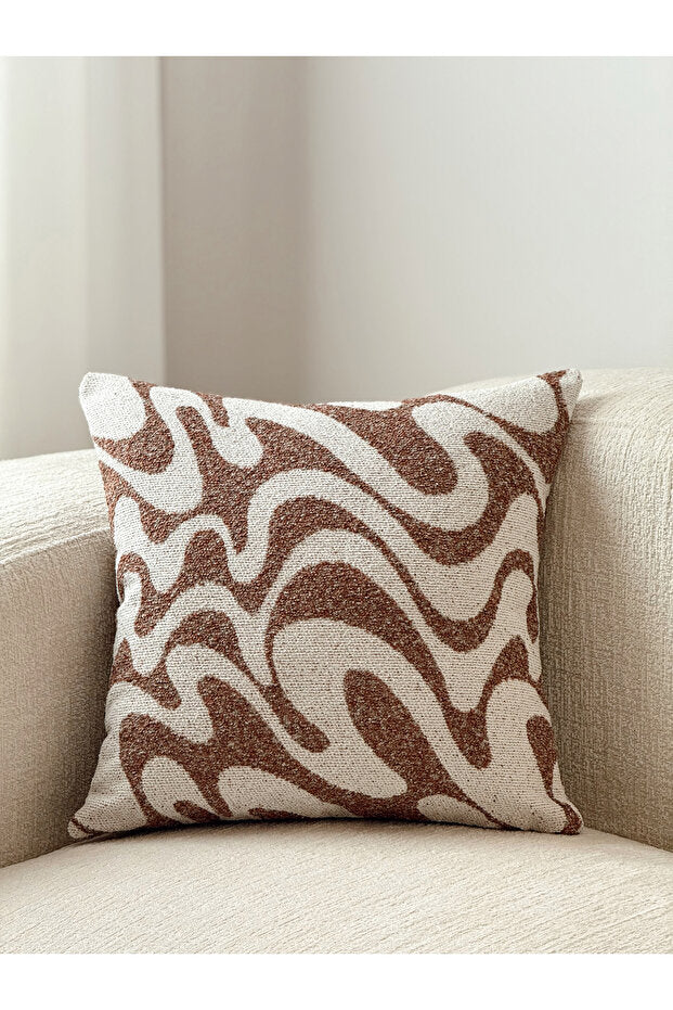 Flow Wave Decorative Pillow Cover – Tile
