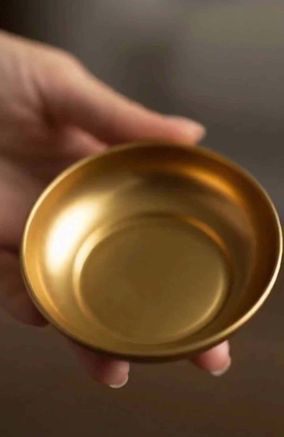 12-Piece Gold Metal Snack Bowl Set