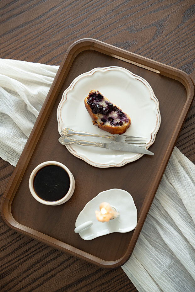 Aurel Accacia Decorative Serving Tray - Large