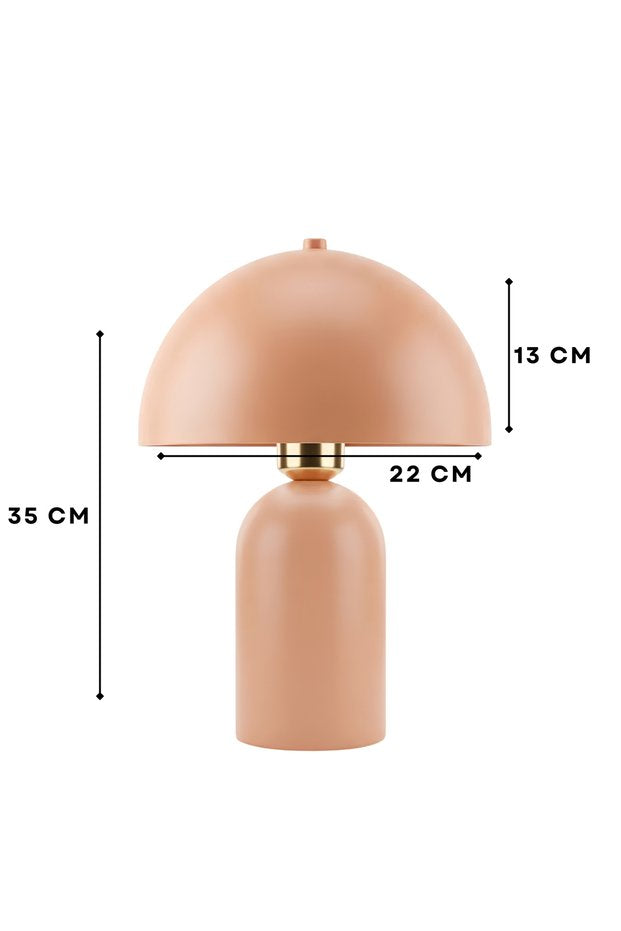 Felice Modern Mushroom Table Lamp – Peach Pink