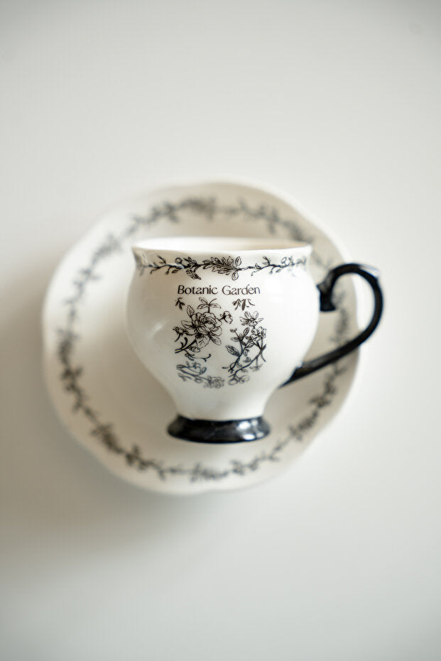 Floral Garden Porcelain 2 Person Coffee Cup Set