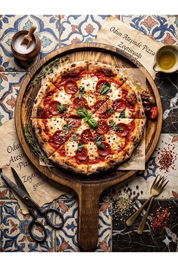 Wooden Pizza Serving Board