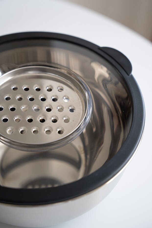 ProKitchen 304 Stainless Steel Storage and Preparation Set with Grater Attachment