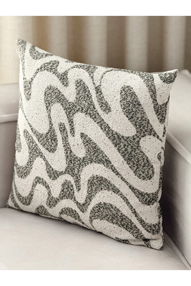 Flow Wave Decorative Pillow Cover – Green