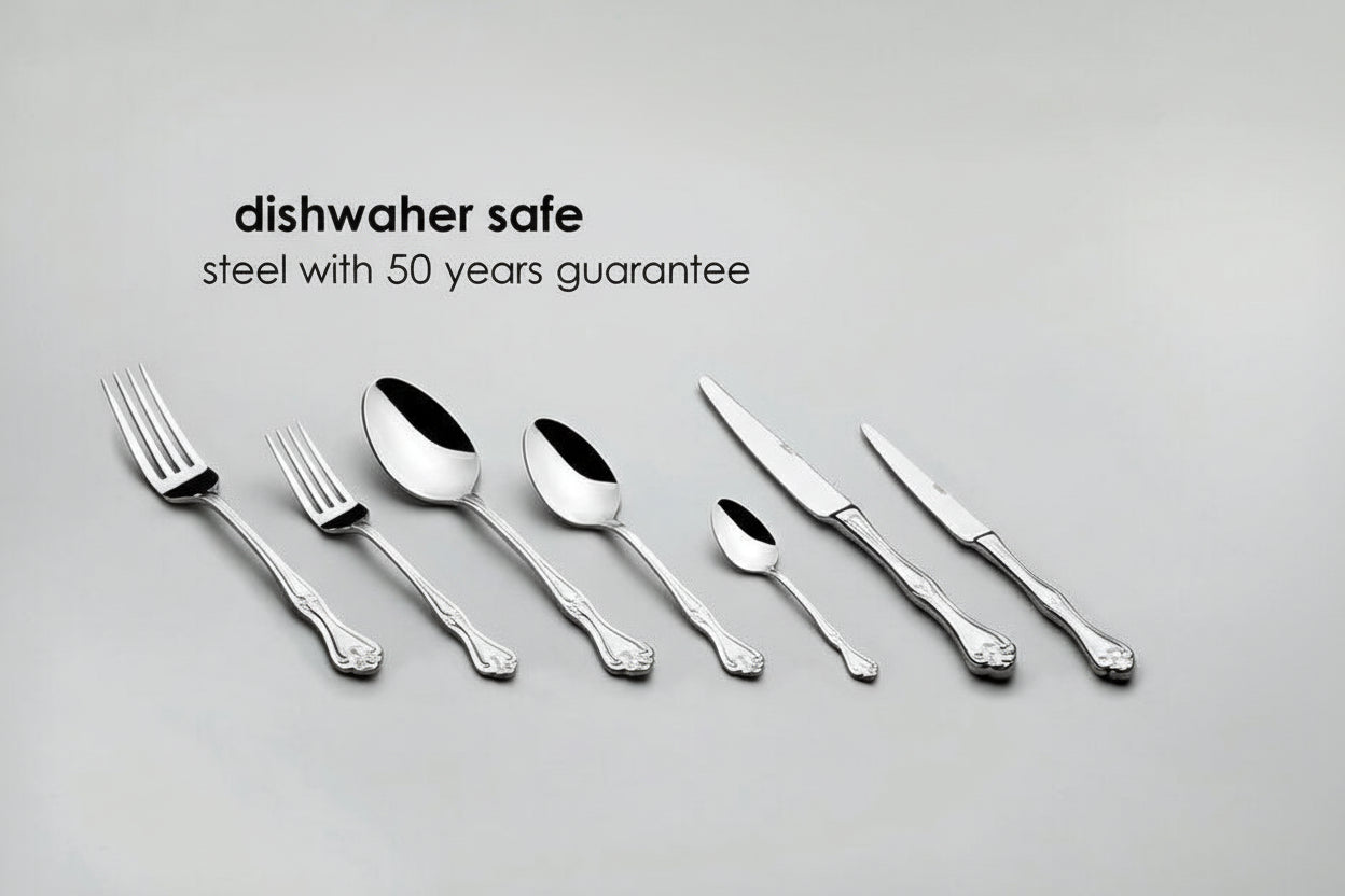 Lalezar Plain 12 Person 72 Piece Cutlery Set