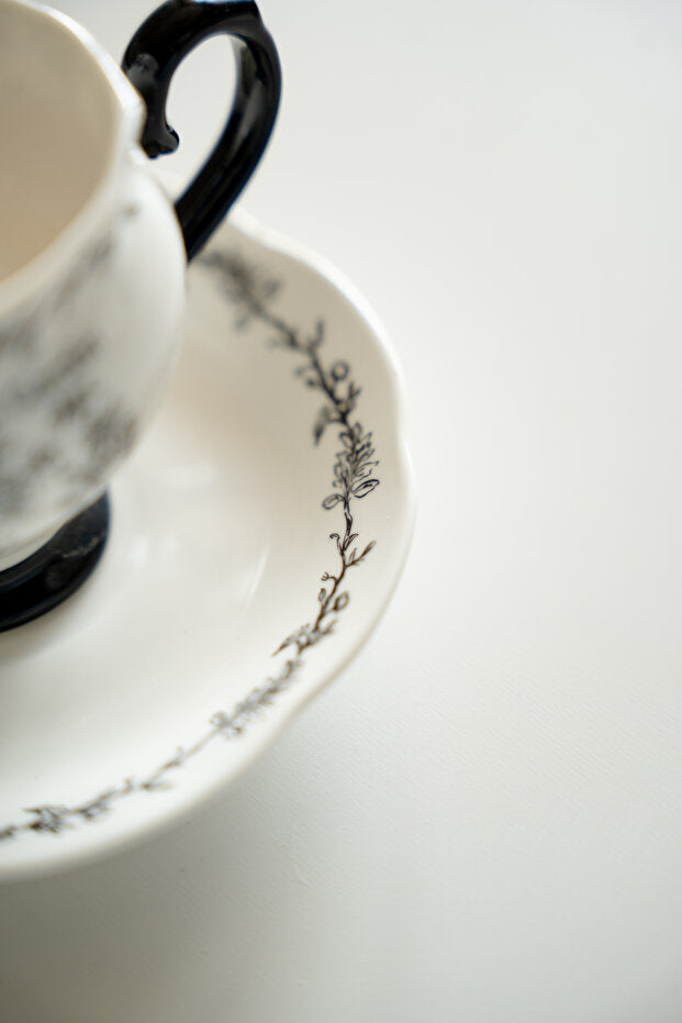 Floral Garden Porcelain 2 Person Coffee Cup Set