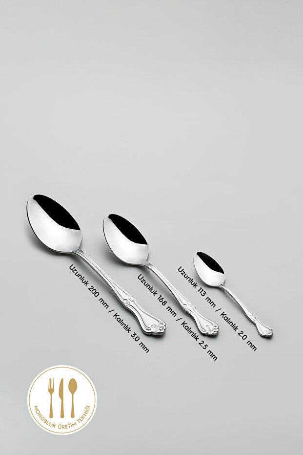 Lalezar Plain 12 Person 72 Piece Cutlery Set