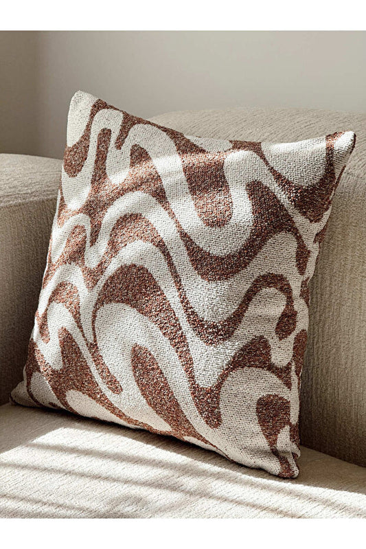 Flow Wave Decorative Pillow Cover – Tile