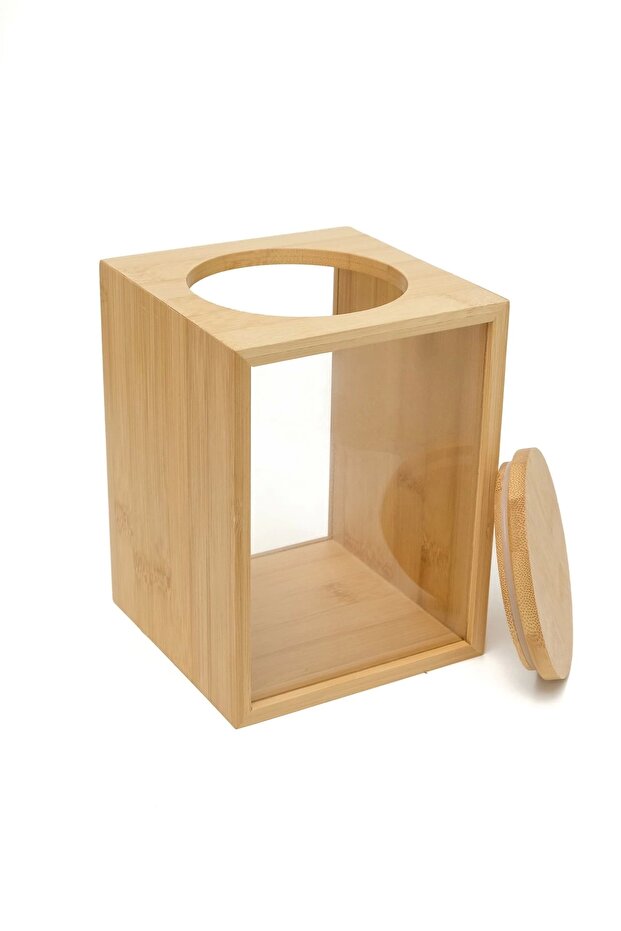 Bamboo Vaccumed Lid Storage Container Jar