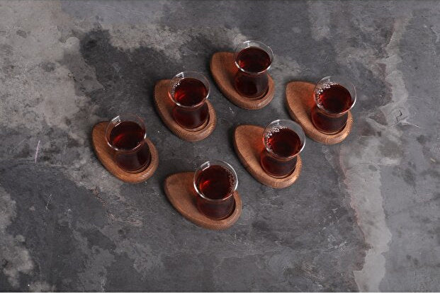 6 Piece Wooden Coasters