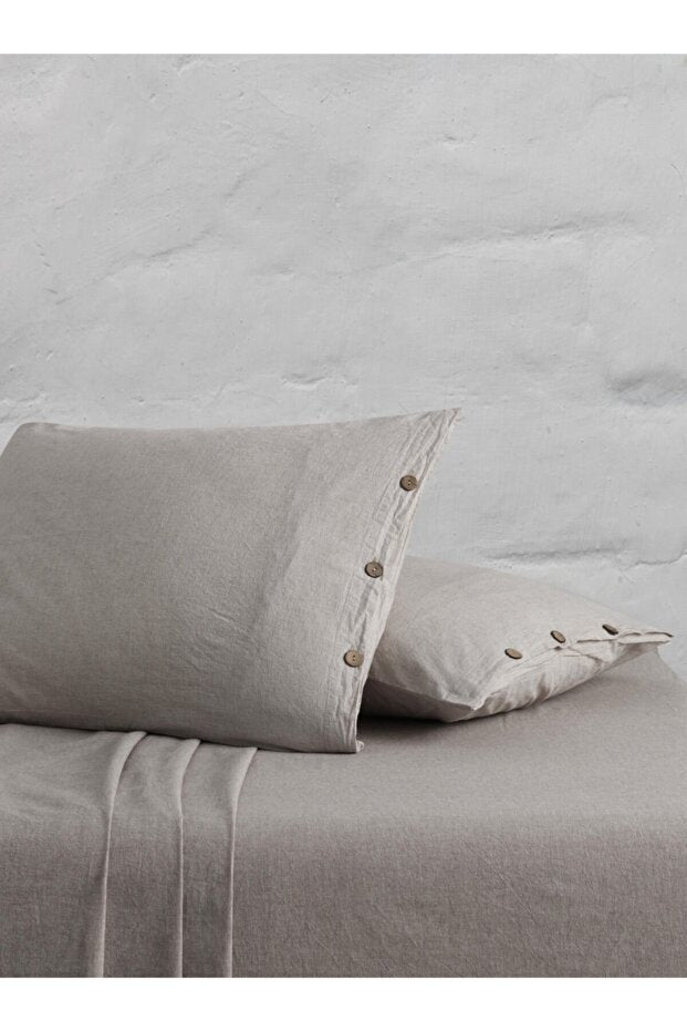 Chambray 100% Cotton Washable Pillowcase 50x70 cm (2 Pieces)