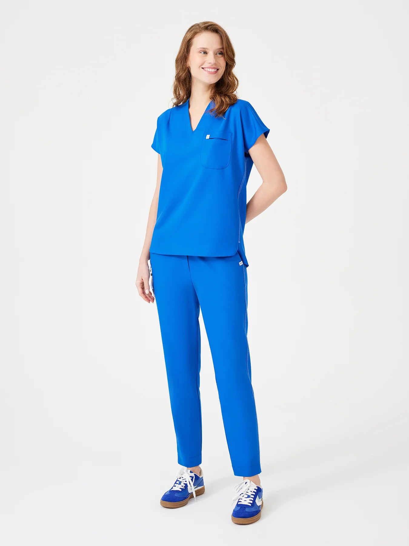 Cosa Fortius® Women's V-Neck Top - Royal Blue