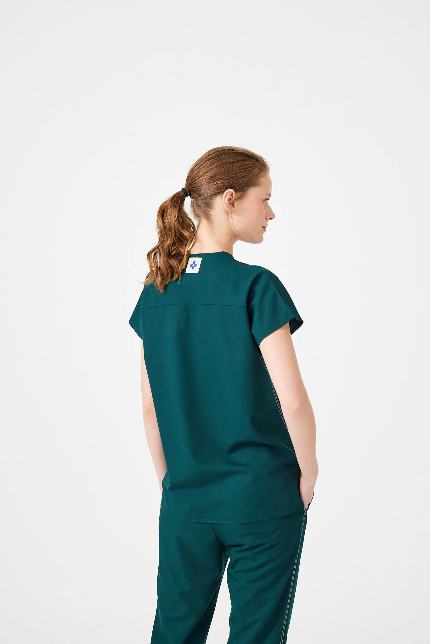 Cosa Fortius® Women's V-Neck Top - Petrol Green