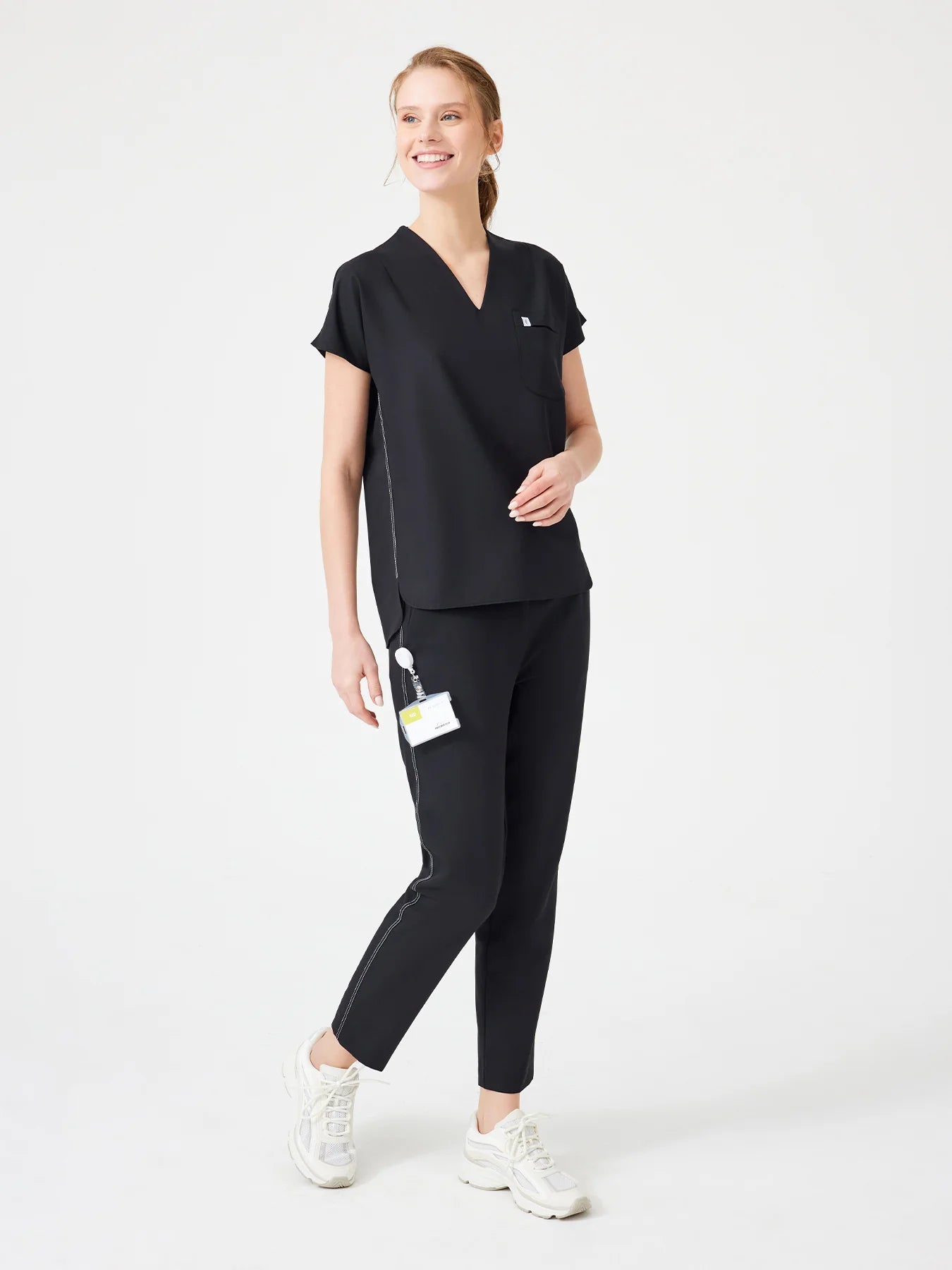 Cosa Fortius® Women's V-Neck Top - Black